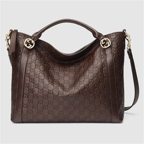 brown gucci mens bag|Gucci dark brown leather bag.